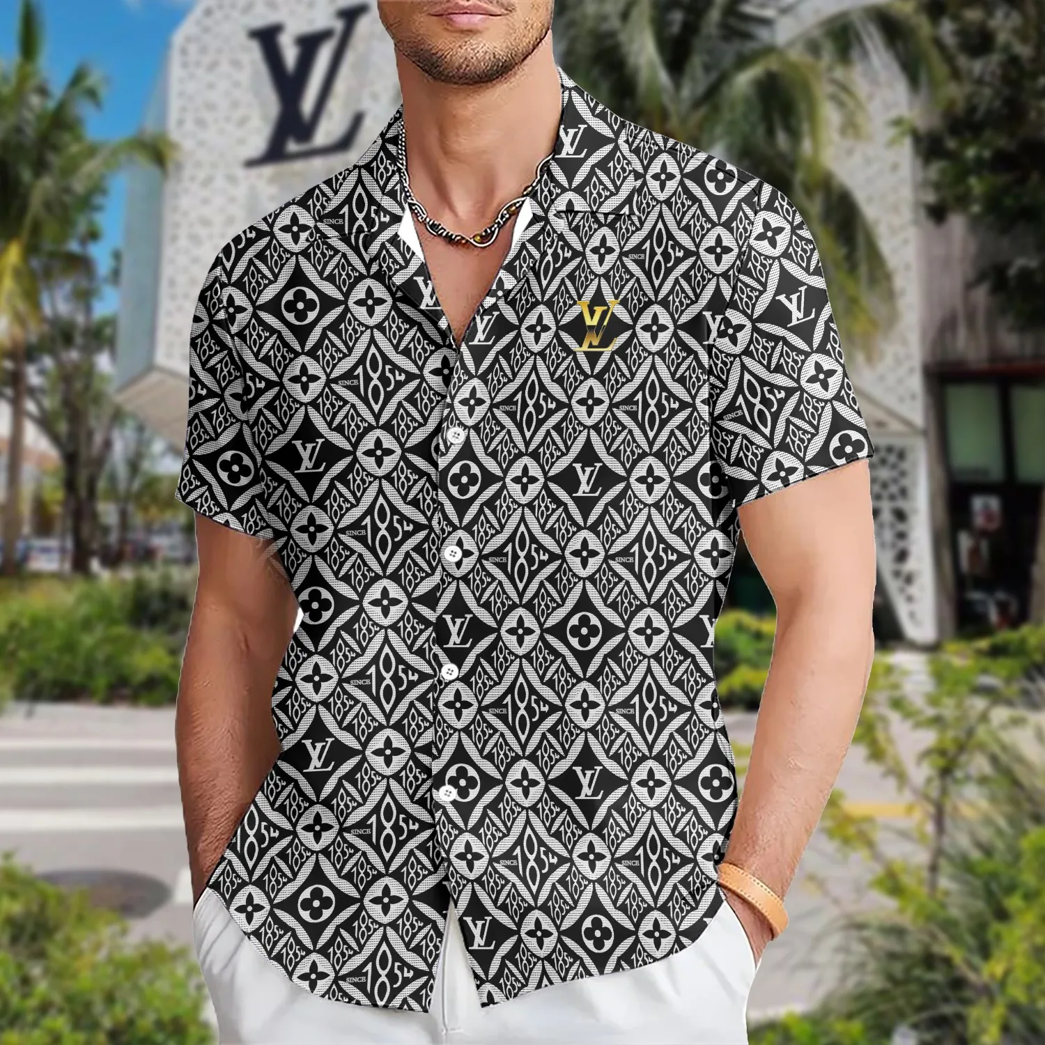 [PREMIUM] LOUIS VUITTON Hawaii Shirt HOT Summer 2024 LUX-CY-00003CEYUSTT - leoleo123123
