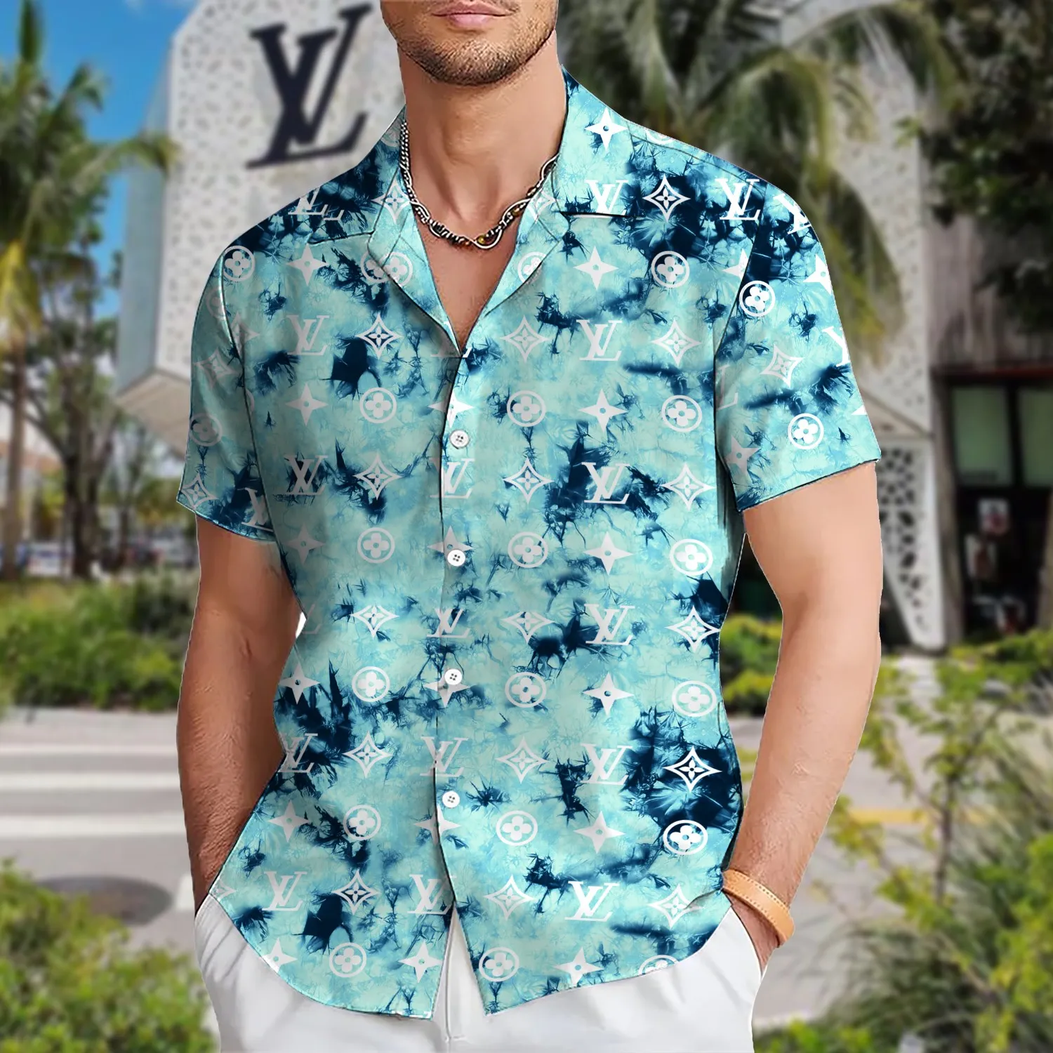 [PREMIUM] LOUIS VUITTON Hawaii Shirt HOT Summer 2024 LUX-CY-0000Q6V7VUJT - leoleo123123