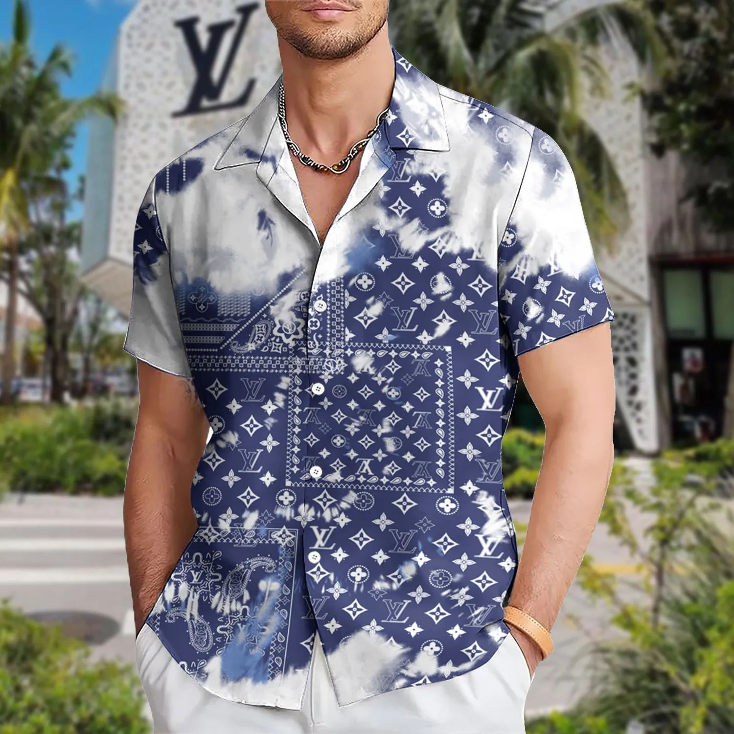 [PREMIUM] LOUIS VUITTON Hawaii Shirt HOT Summer 2024 LUX-CY-0000GYLLIF8C - leoleo123123