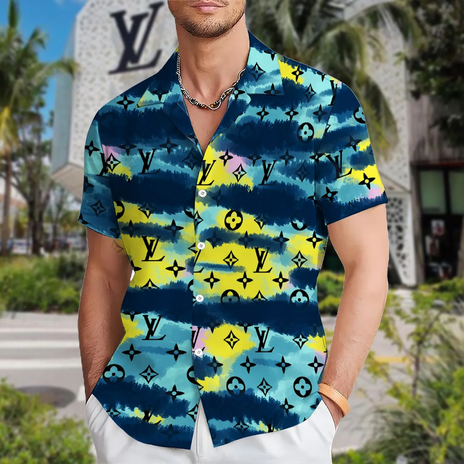 [PREMIUM] LOUIS VUITTON Hawaii Shirt HOT Summer 2024 LUX-CY-0000AXE4DJII - leoleo123123