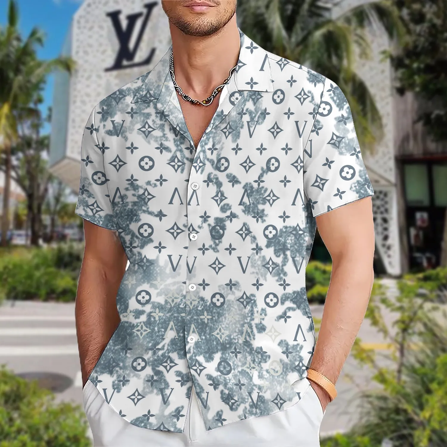 [PREMIUM] LOUIS VUITTON Hawaii Shirt HOT Summer 2024 LUX-CY-0000UJ0O8PPZ - leoleo123123