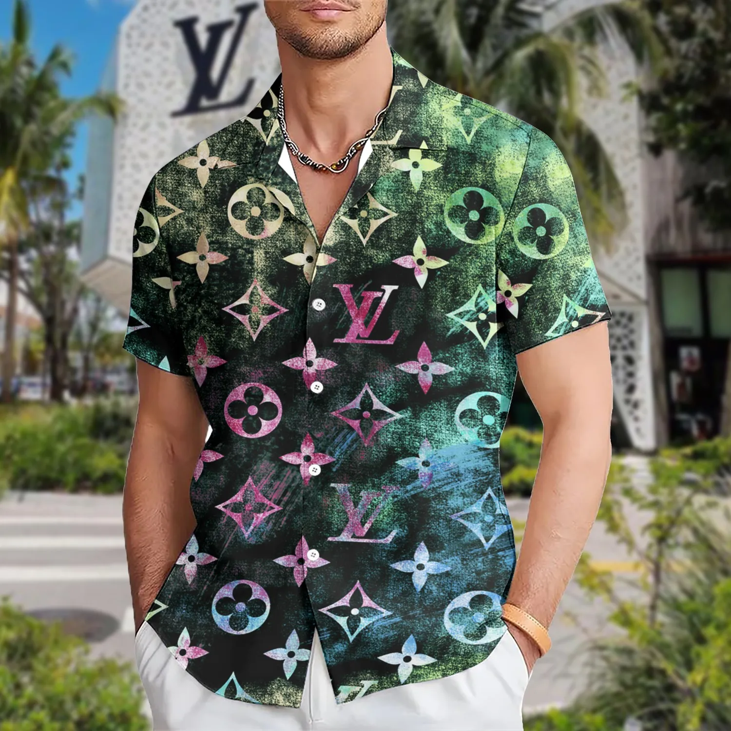 [PREMIUM] LOUIS VUITTON Hawaii Shirt HOT Summer 2024 LUX-CY-0000EDSKT3C5 - leoleo123123