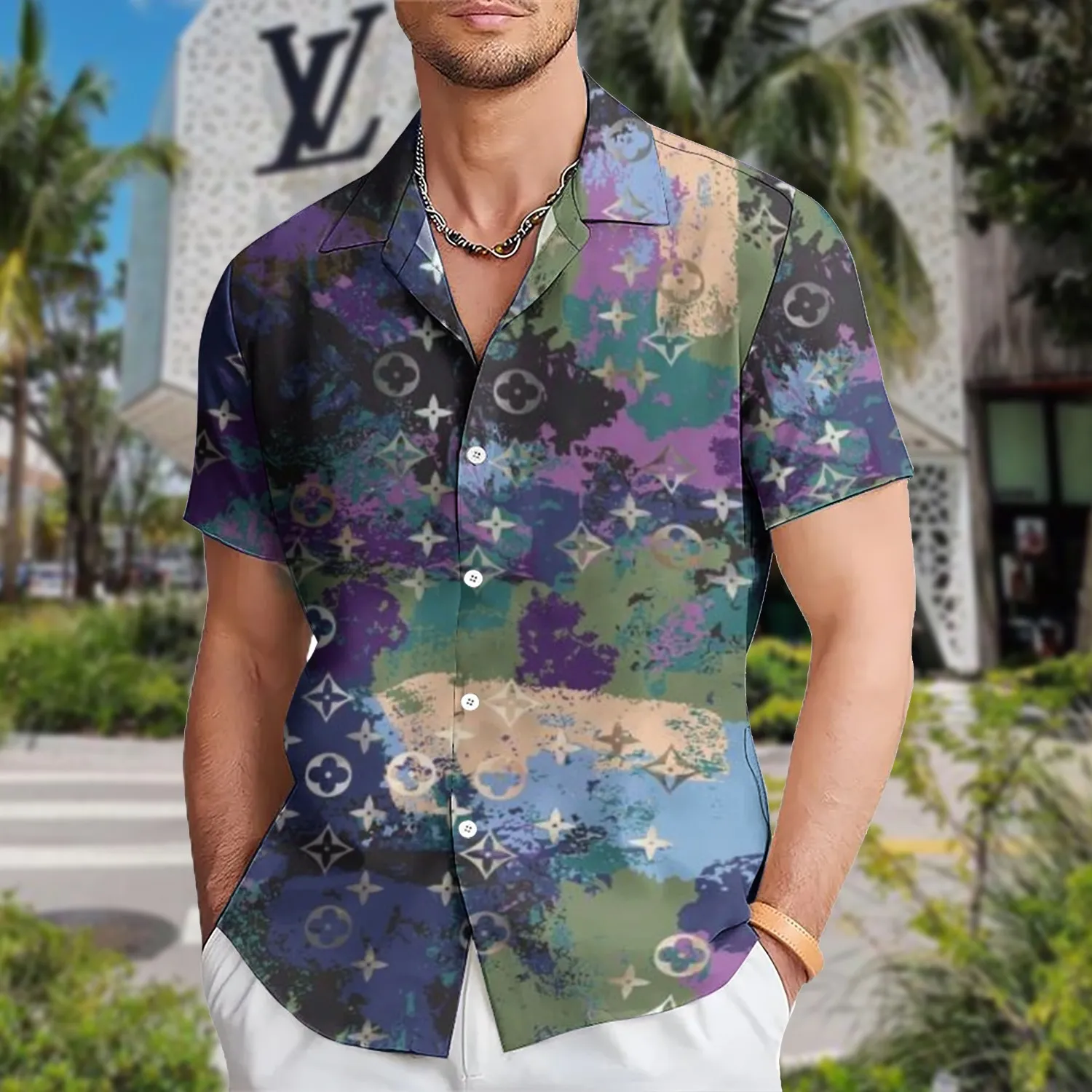 [PREMIUM] LOUIS VUITTON Hawaii Shirt HOT Summer 2024 LUX-CY-00008KA9L4BW - leoleo123123