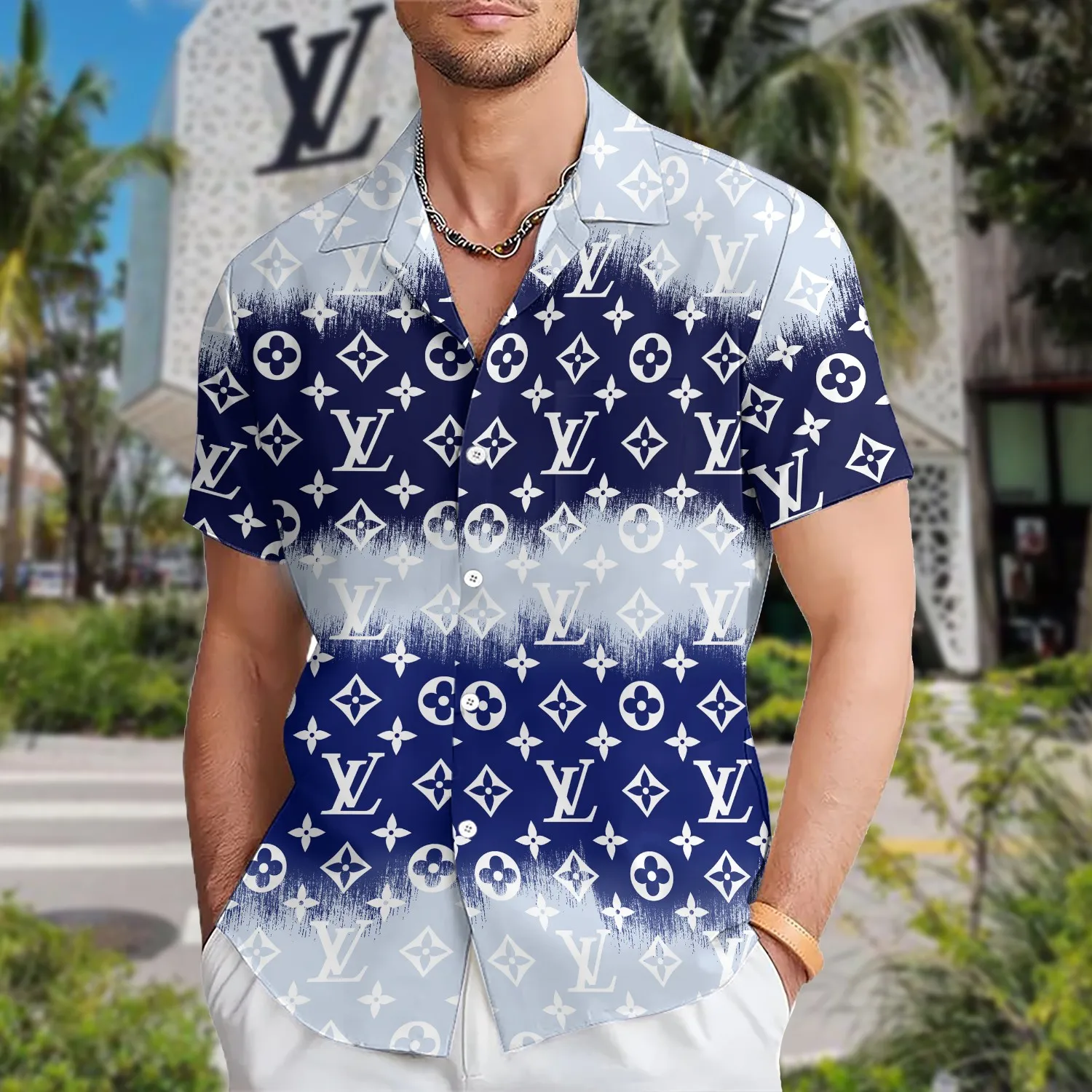 [PREMIUM] LOUIS VUITTON Hawaii Shirt HOT Summer 2024 LUX-CY-00000BTWAP1L - leoleo123123