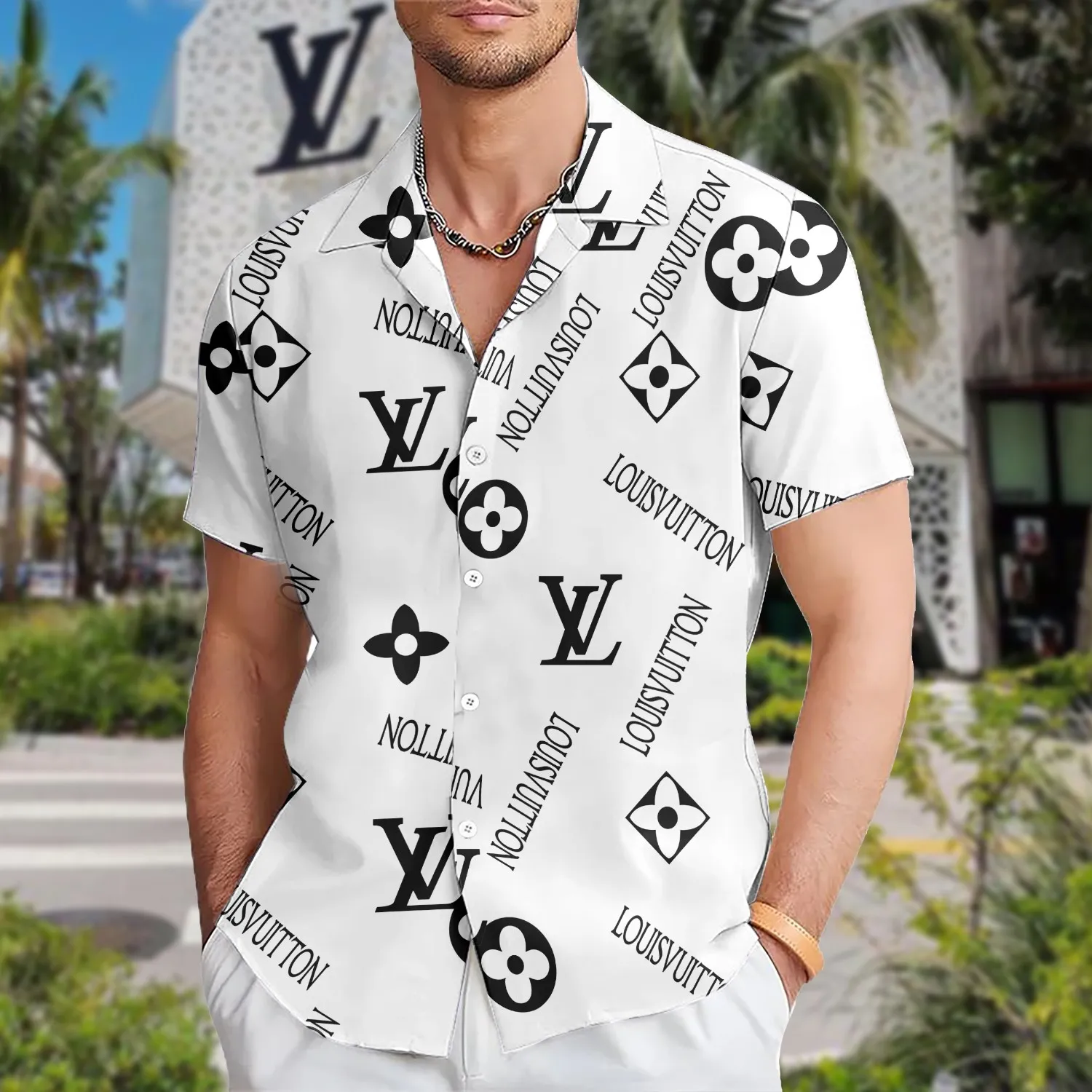 [PREMIUM] LOUIS VUITTON Hawaii Shirt HOT Summer 2024 LUX-CY-00005CV6BW1R - leoleo123123