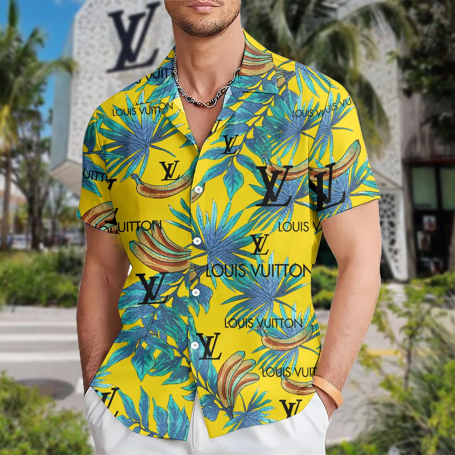 [PREMIUM] LOUIS VUITTON Hawaii Shirt HOT Summer 2024 LUX-CY-0000X03OMEGF - leoleo123123