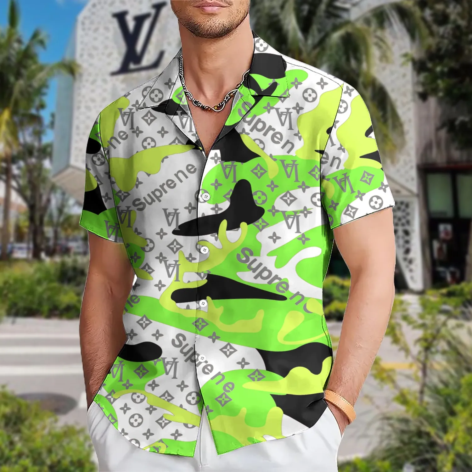 [PREMIUM] LOUIS VUITTON Hawaii Shirt HOT Summer 2024 LUX-CY-00001YNCMUKX - leoleo123123