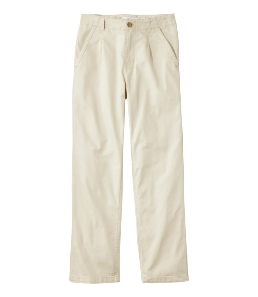 Women's Signature Easy-Cotton Pleated Chinos, Ankle - leoleo123123