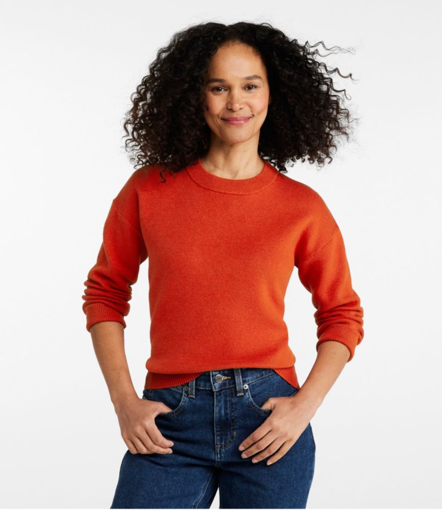 Women's Wicked Soft Cotton/Cashmere Crewneck Sweater - leoleo123123