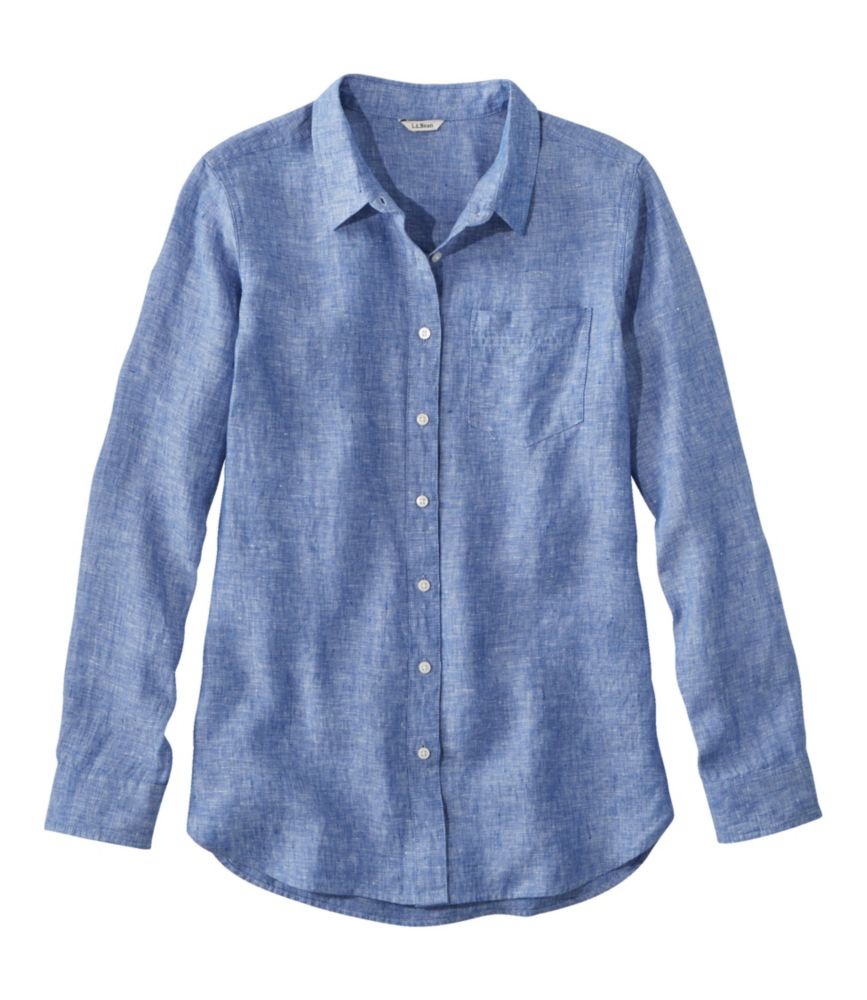 Women's Premium Washable Linen Shirt, Tunic - leoleo123123