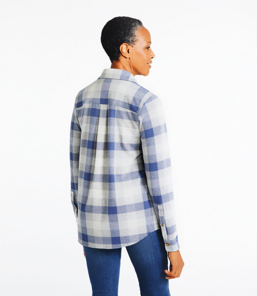 Women's L.L.Bean Favorite Knit Shirt, Plaid - leoleo123123
