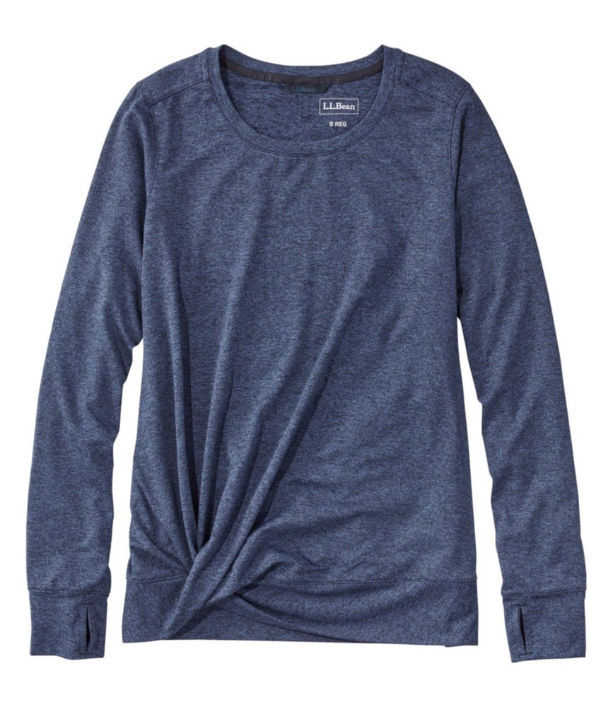 Women's VentureSoft Twist-Front Top, Long-Sleeve - leoleo123123