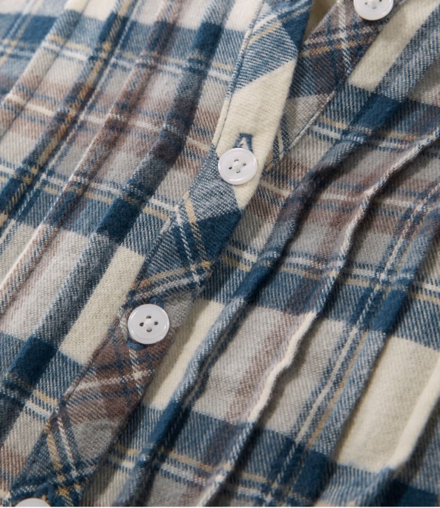 Women's Scotch Plaid Flannel Nightgown - leoleo123123