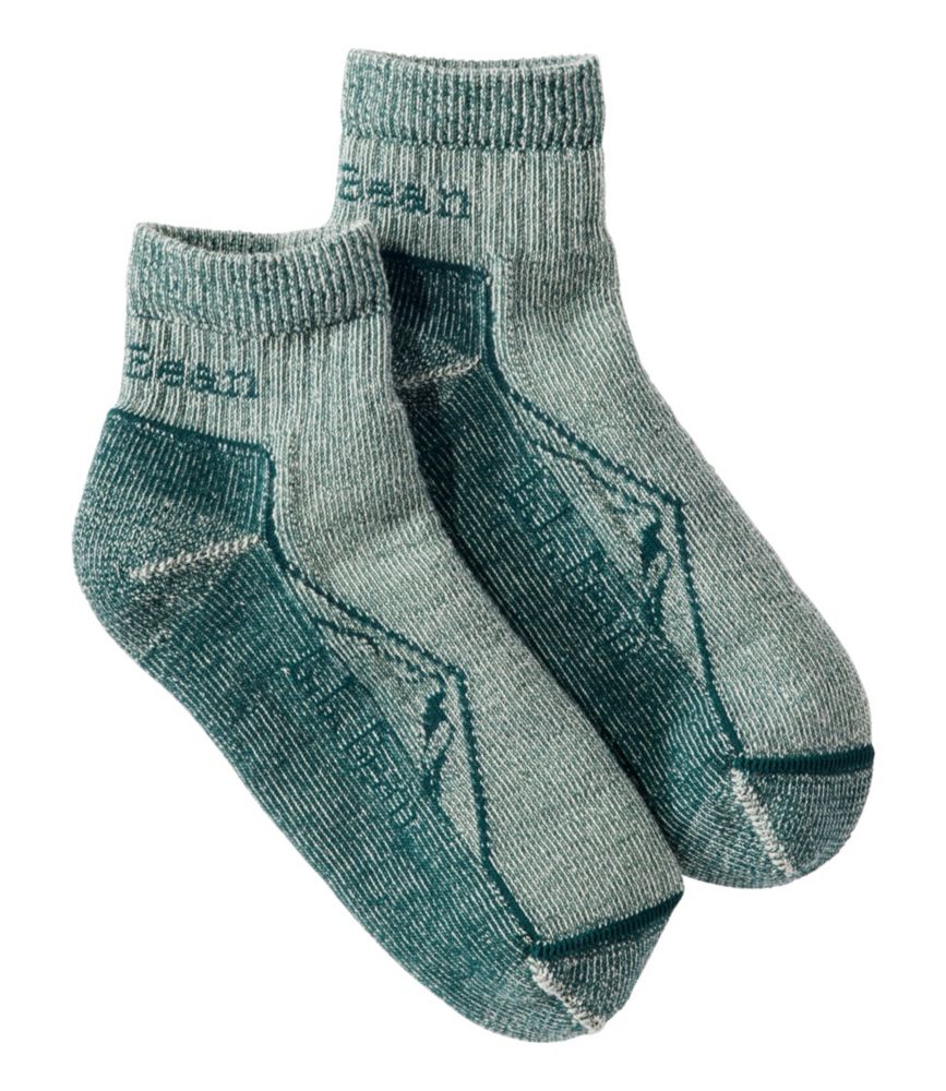 Adults' Cresta Wool Midweight Hiking Socks, Quarter-Crew - leoleo123123