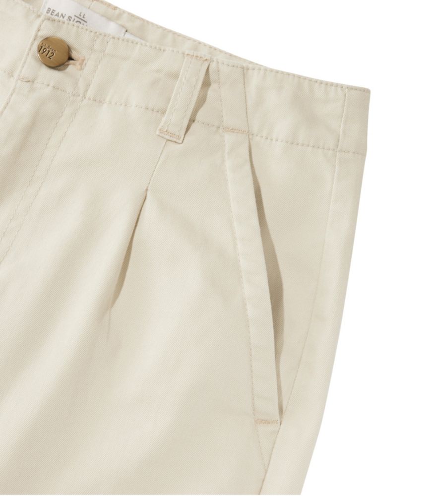 Women's Signature Easy-Cotton Pleated Chinos, Ankle - leoleo123123