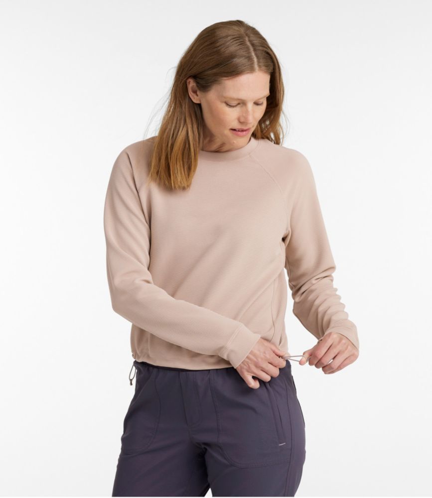 Women's VentureStretch Ottoman-Rib Pullover, Cropped - leoleo123123