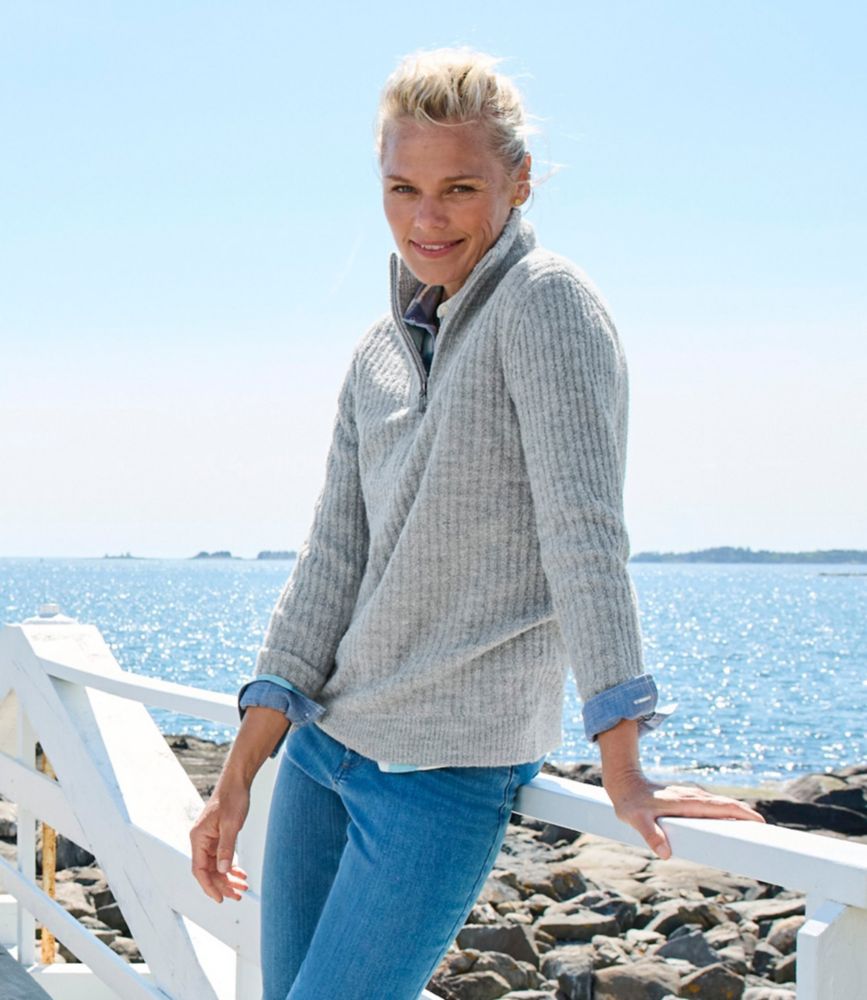 Women's Cozy Cloud Sweater, Quarter-Zip - leoleo123123