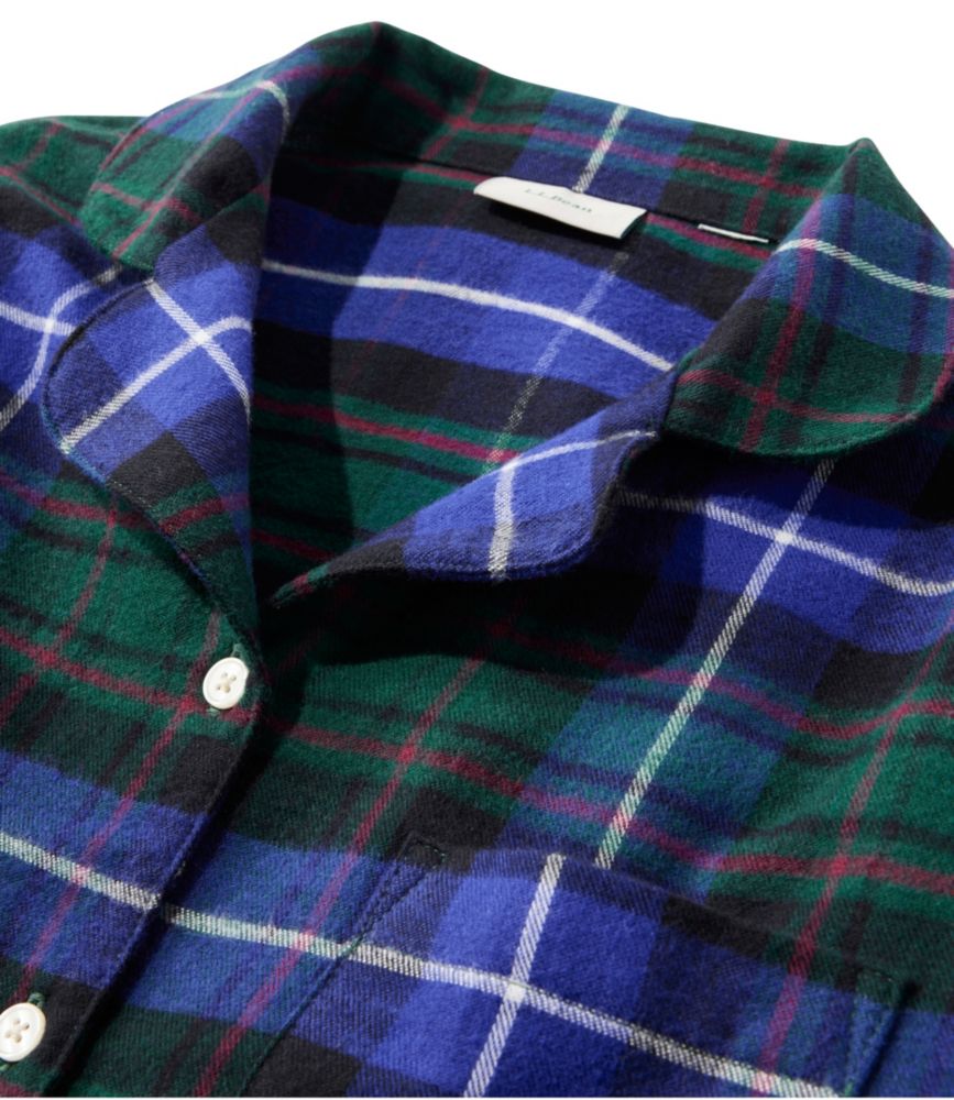 Women's Scotch Plaid Flannel Pajamas - leoleo123123