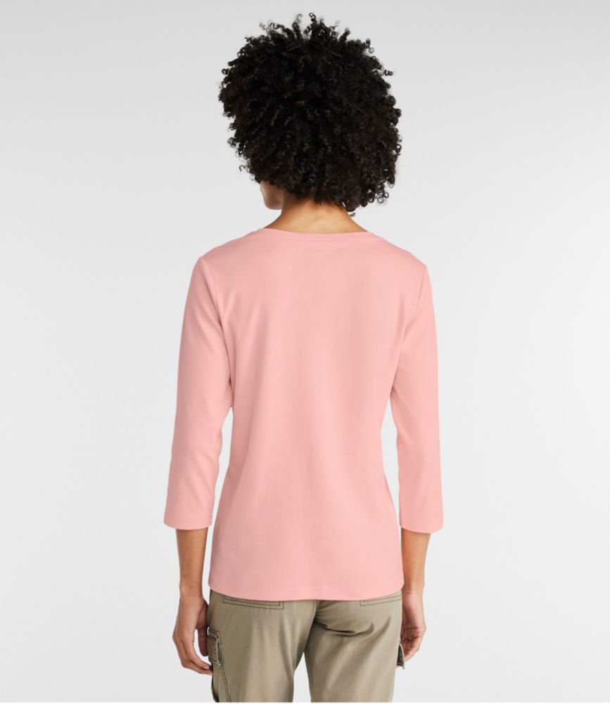 Women's L.L.Bean V-Neck, Three-Quarter-Sleeve - leoleo123123