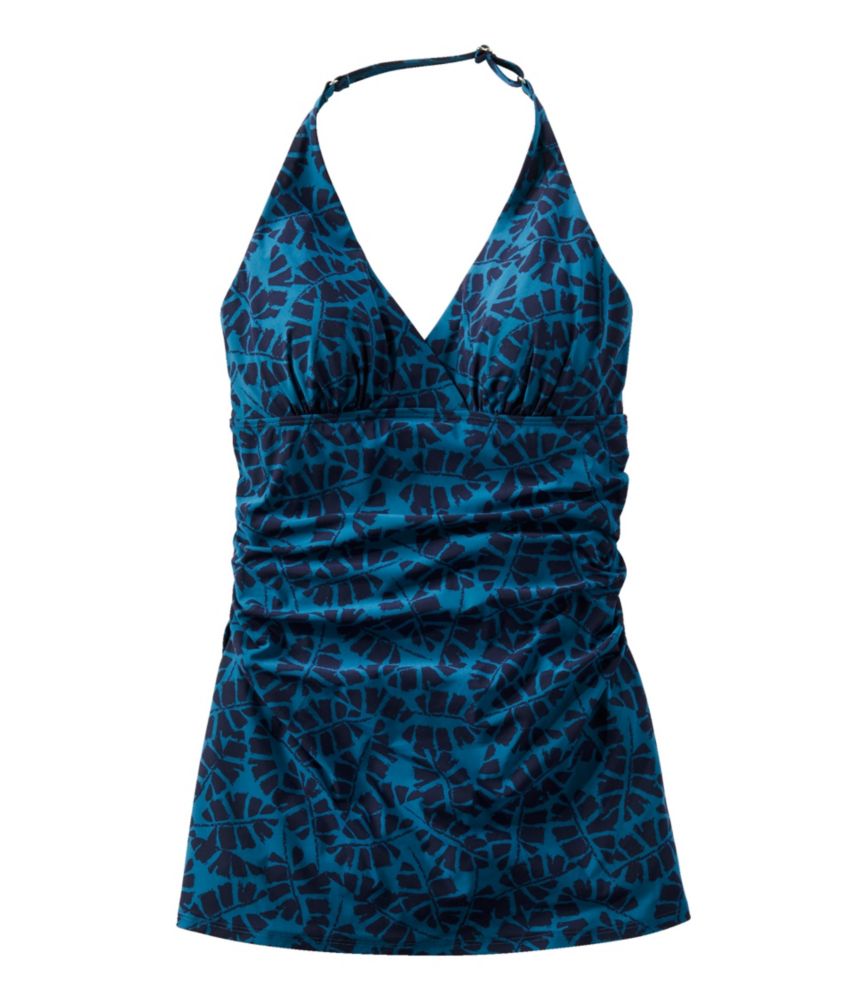 Women's Shaping Swimwear, Clasp Halter Dress Print - leoleo123123