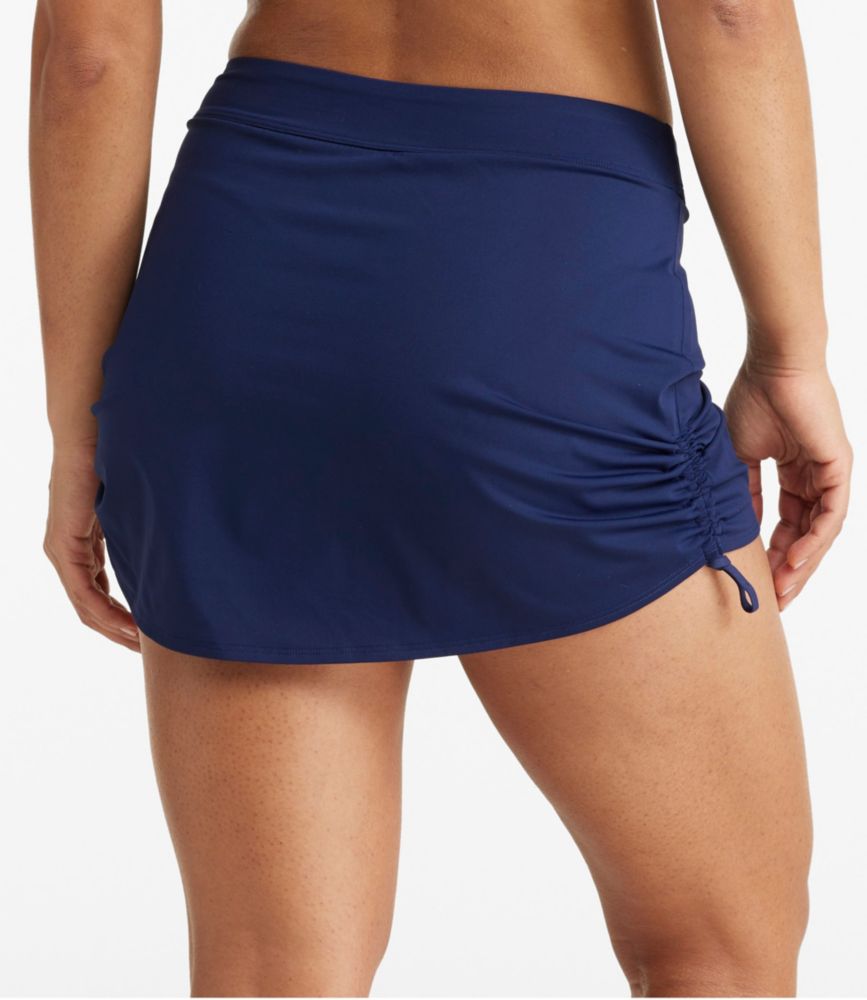 Women's New Currents Swimwear, Ruched Swim Skort - leoleo123123