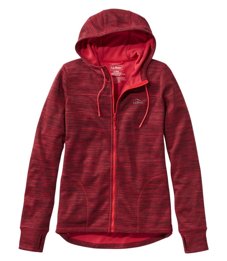 Women's PrimaLoft ThermaStretch Fleece, Full-Zip Hoodie - leoleo123123