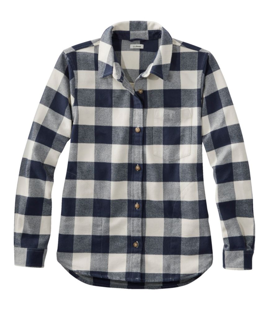 Women's Soft-Brushed Flannel Shirt - leoleo123123