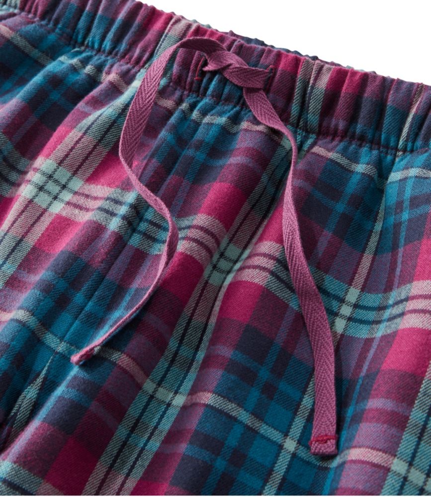 L.L.Bean Flannel Sleep Pants, Plaid Fleece-Lined - leoleo123123