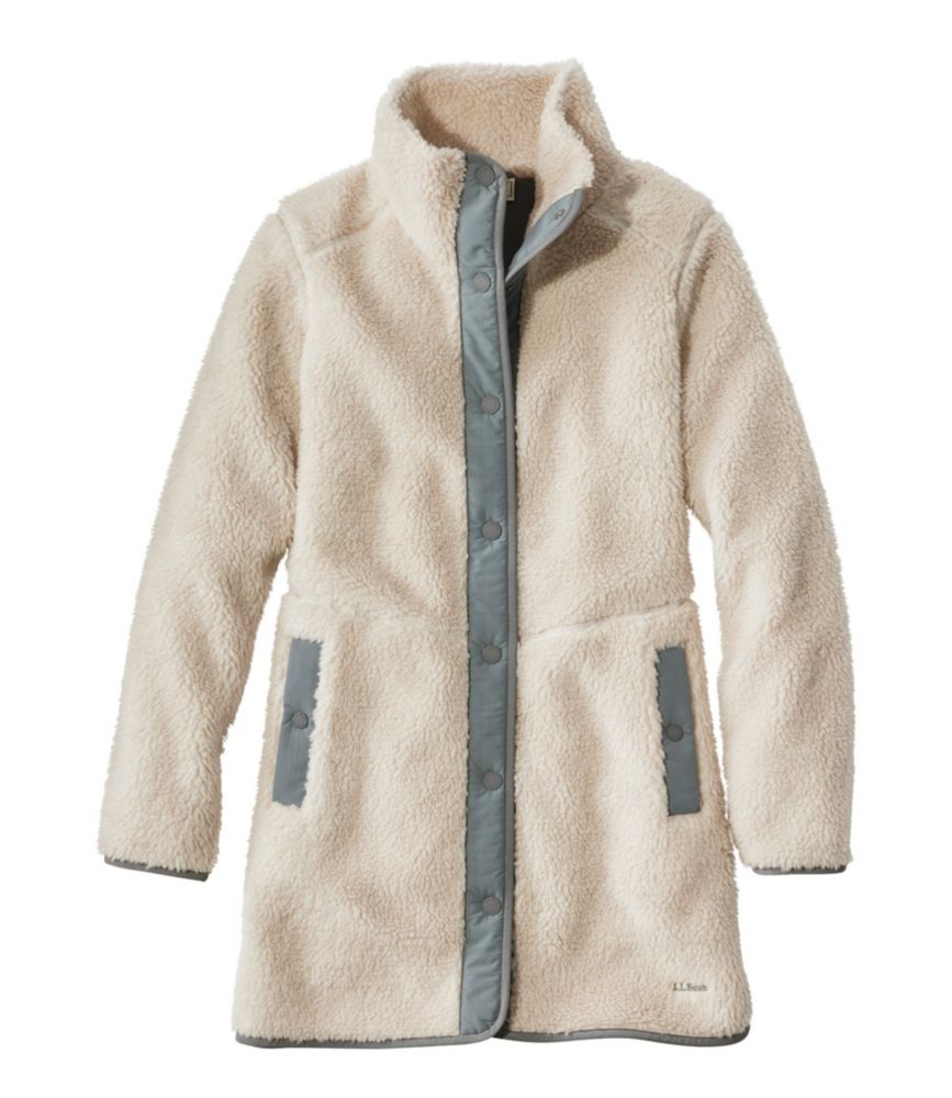 Women's Bean's Sherpa Fleece Coat - leoleo123123