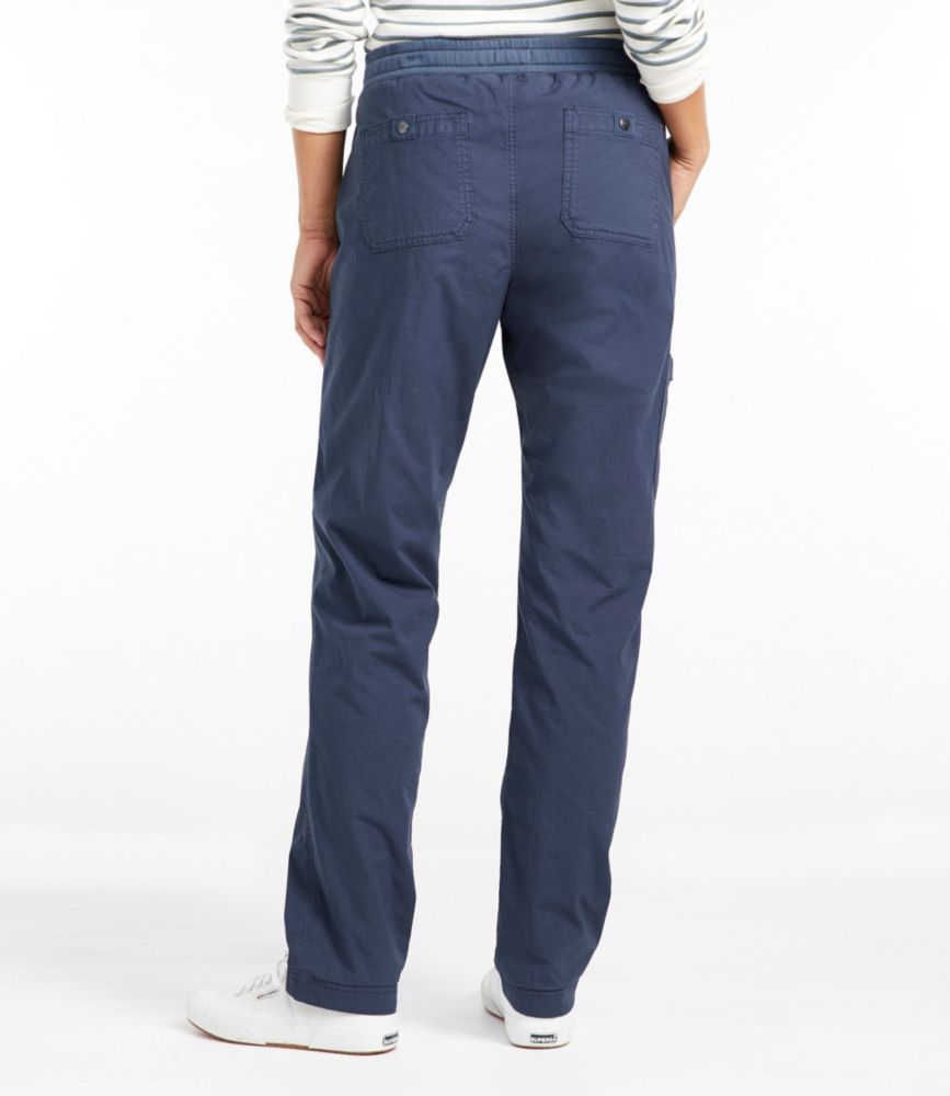 Women's Stretch Ripstop Pull-On Pants, Slim-Leg Fleece-Lined - leoleo123123