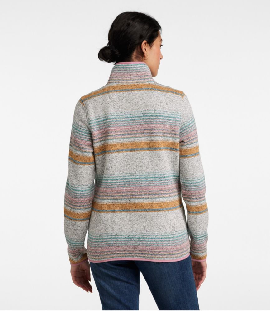 Women's L.L.Bean Sweater Fleece Pullover, Print - leoleo123123