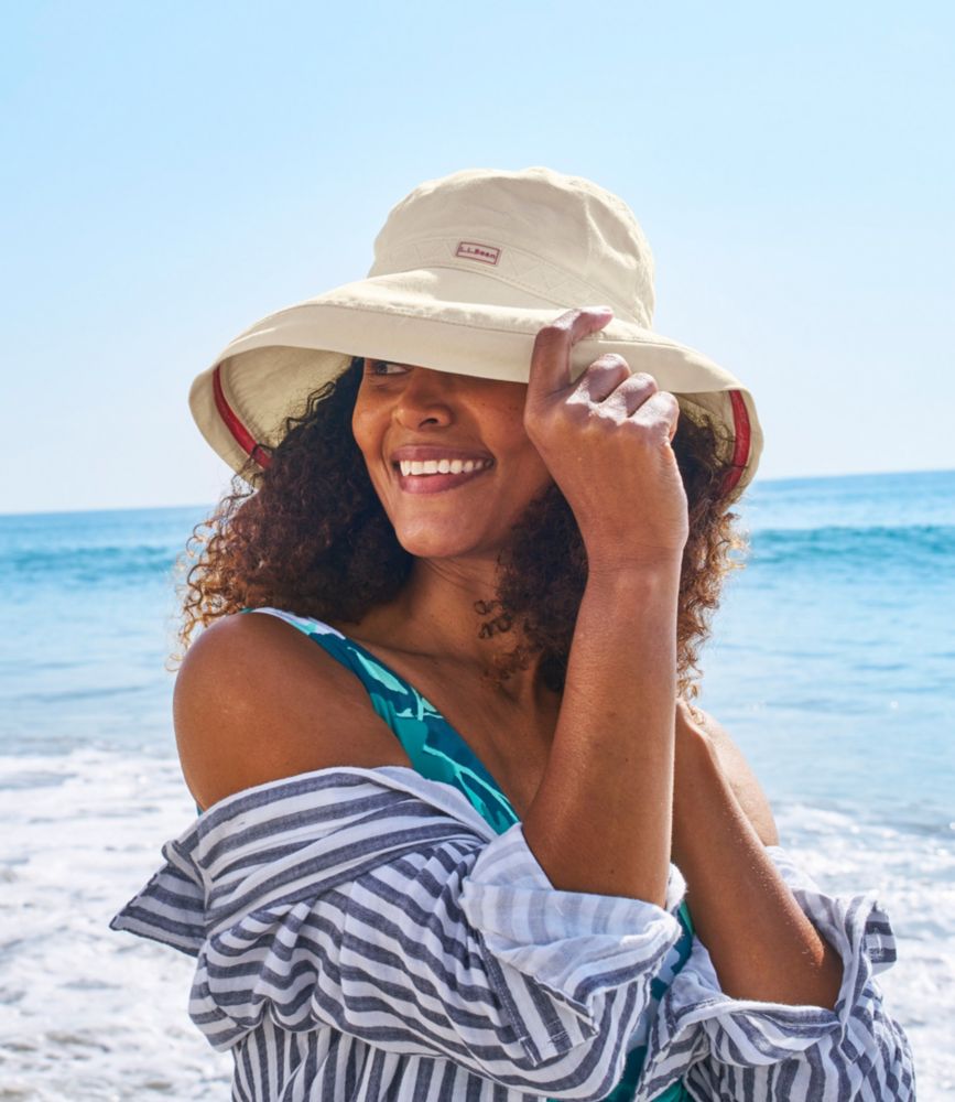 Women's Wide Brim Bucket Hat - leoleo123123