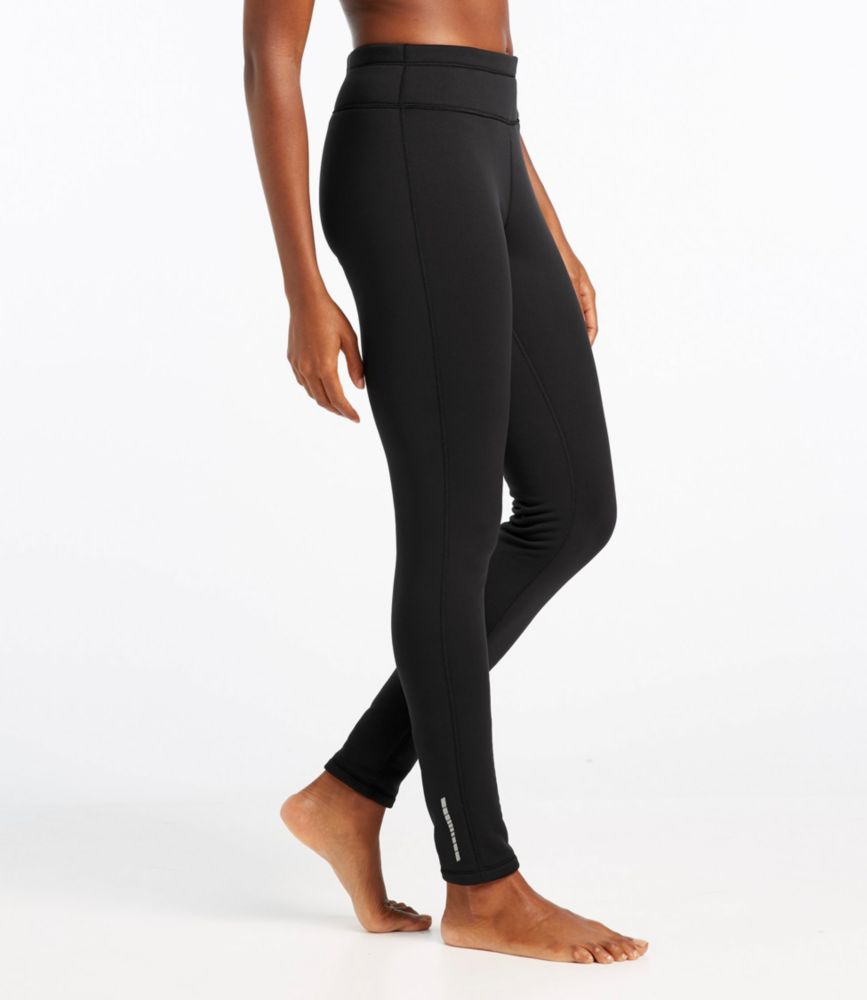 Women's PrimaLoft ThermaStretch Fleece Tights, Mid-Rise - leoleo123123