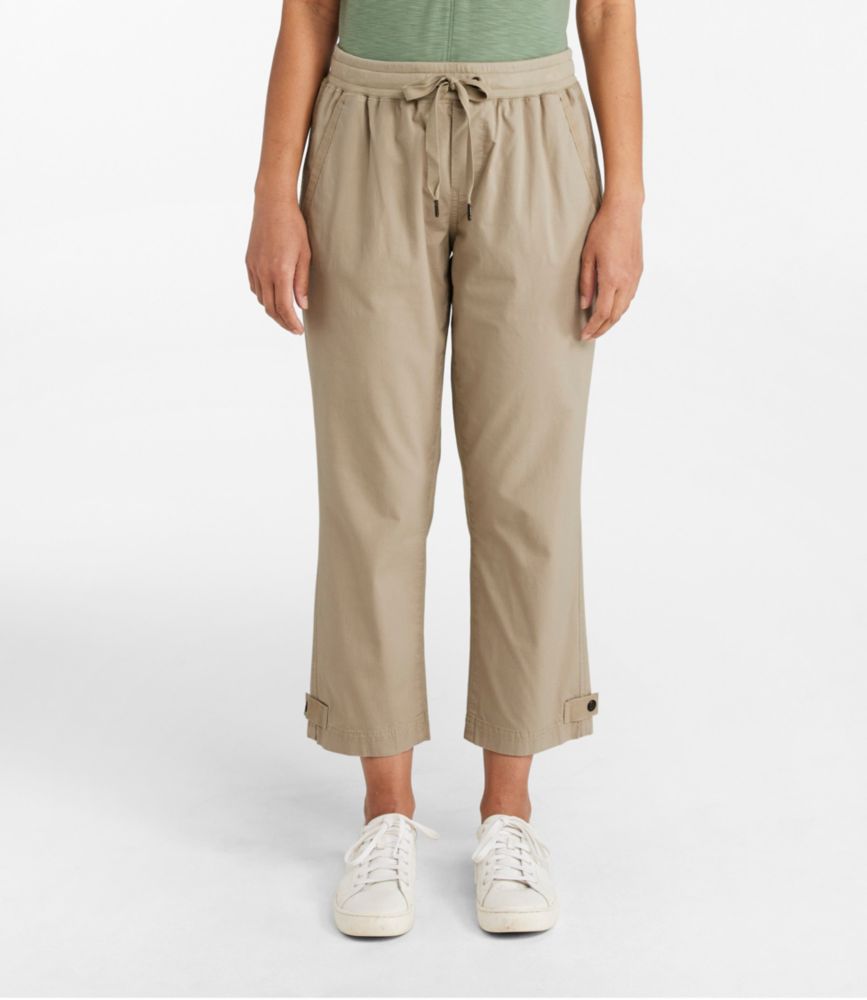Women's Stretch Ripstop Pull-On Capri Pants, Slim-Leg - leoleo123123