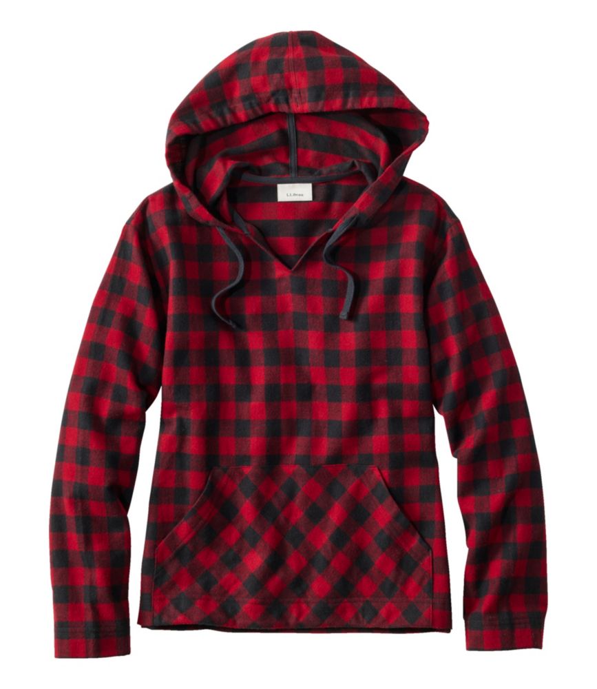 Women's Scotch Plaid Flannel Sleep Top - leoleo123123