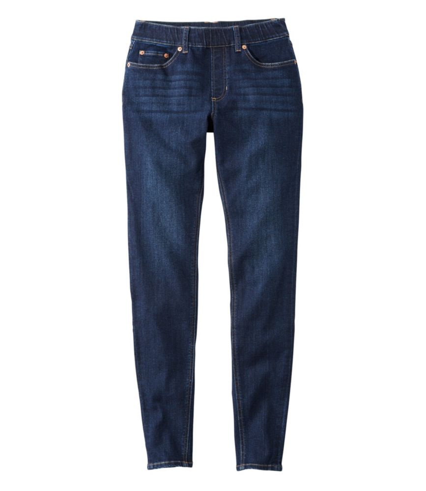 Women's BeanFlex® Jeans, Mid-Rise Skinny-Leg Pull-On - leoleo123123
