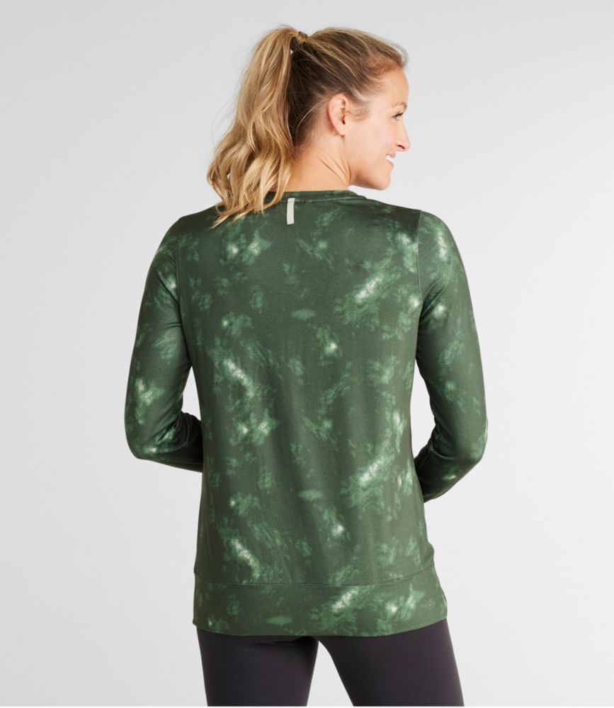 Women's VentureSoft Twist-Front Top, Long-Sleeve Print - leoleo123123