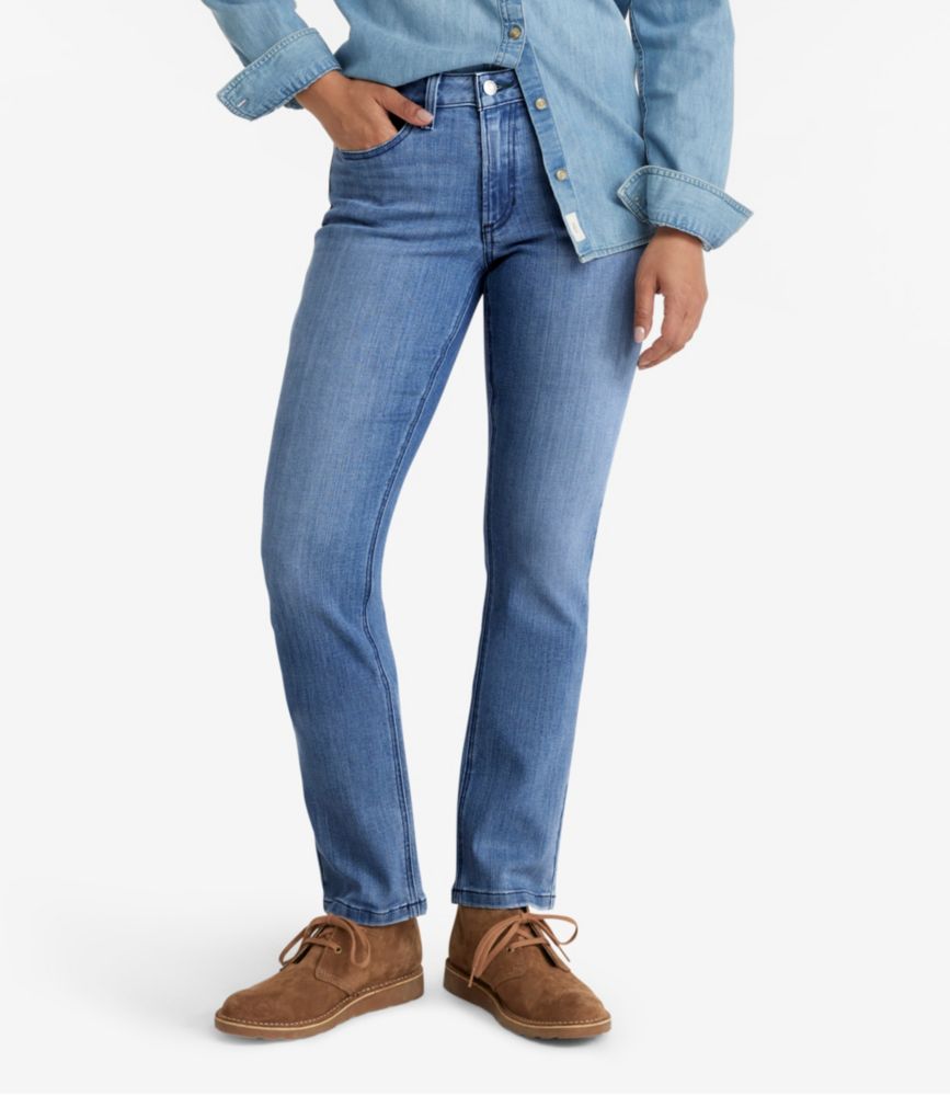 Women's BeanFlex® Jeans, Mid-Rise Straight-Leg - leoleo123123