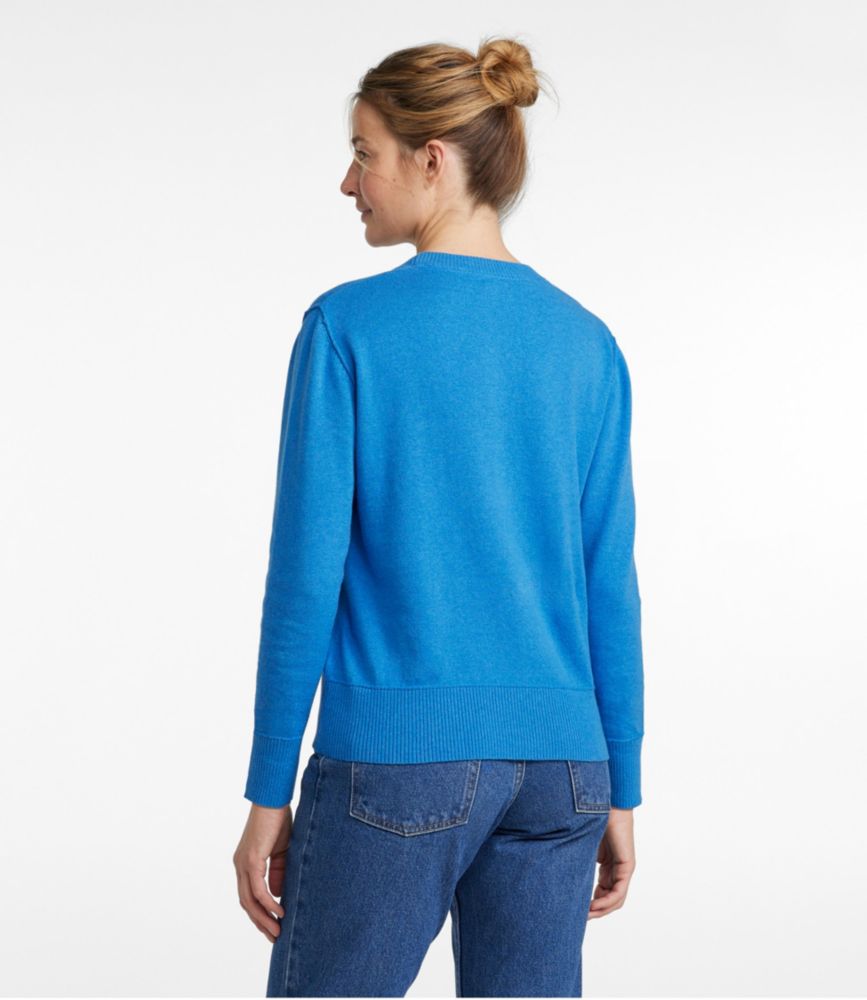 Women's Cotton/Cashmere Sweater, Crewneck - leoleo123123