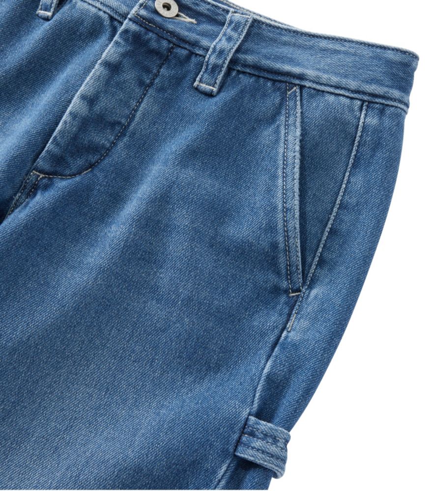 Women's Signature Super-Soft Jeans, High-Rise Straight-Leg Carpenter - leoleo123123