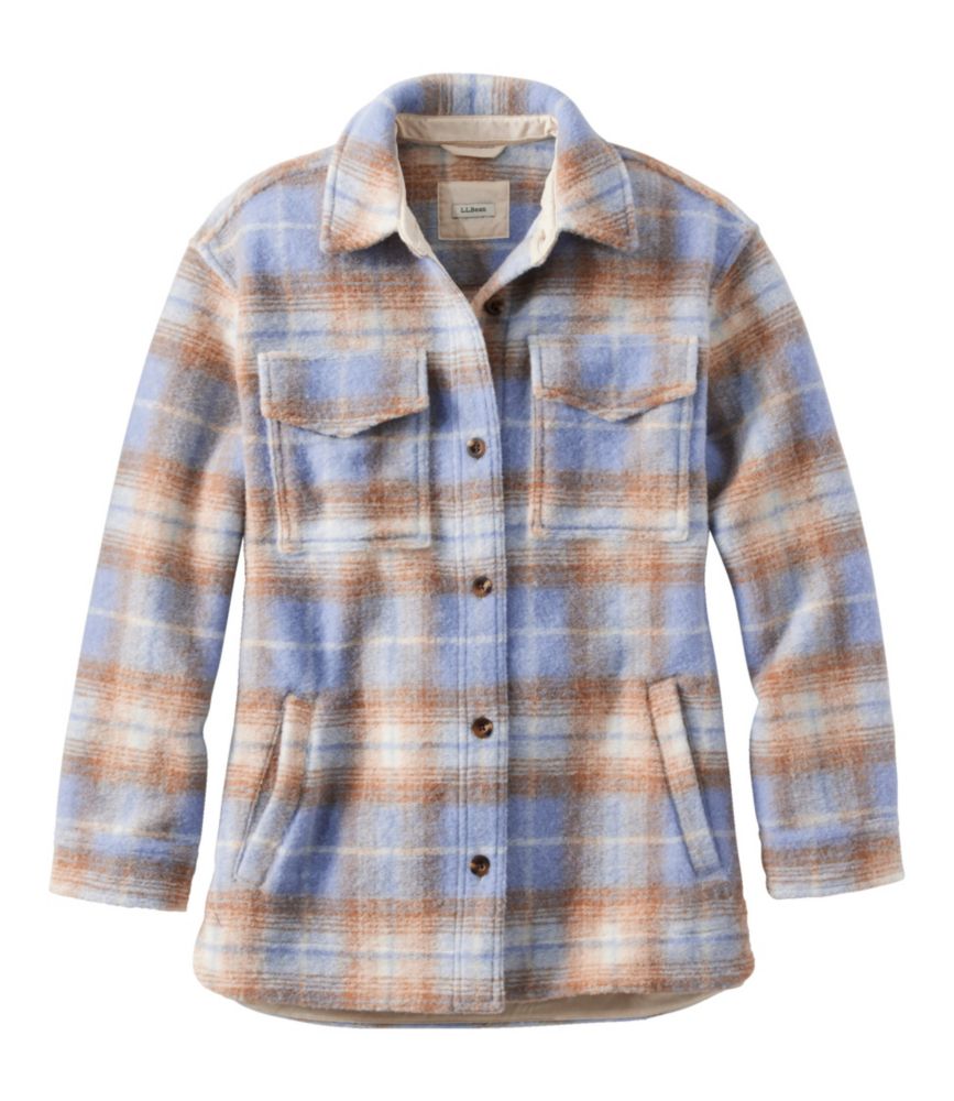 Women's Brushed Plaid Shacket - leoleo123123