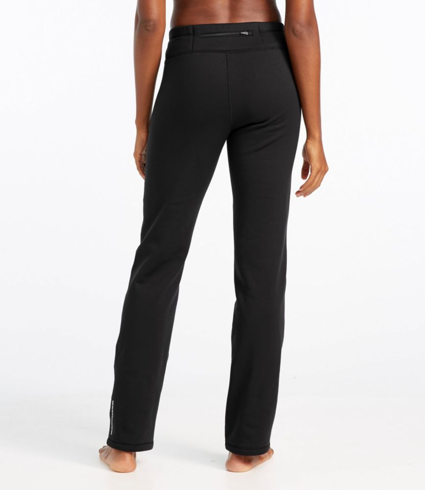 Women's PrimaLoft ThermaStretch Fleece Pants, Mid-Rise Straight-Leg - leoleo123123