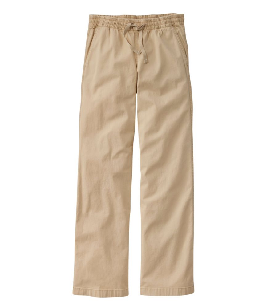 Lakewashed Pull-on Chinos, Mid-Rise Wide-Leg - leoleo123123