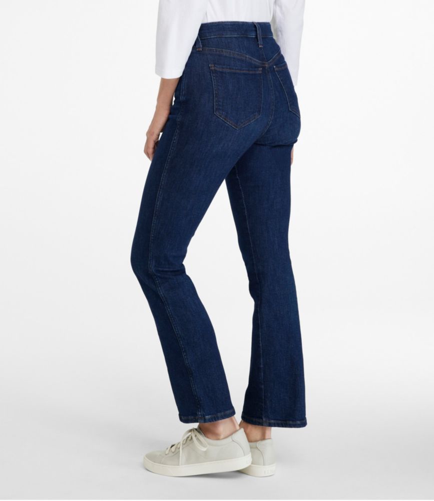 Women's L.L.Bean Everyday Stretch Jeans, High-Rise Mini Bootcut Ankle - leoleo123123