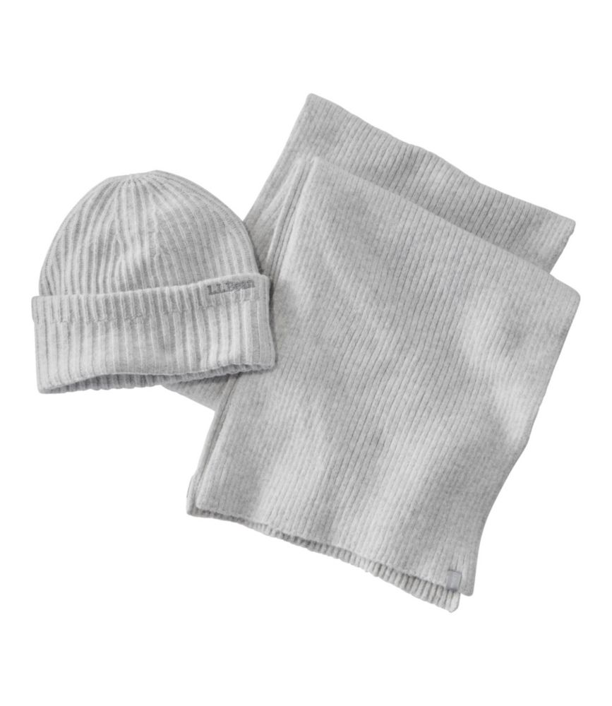 Adults' Rib Knit Hat and Scarf Gift Set - leoleo123123