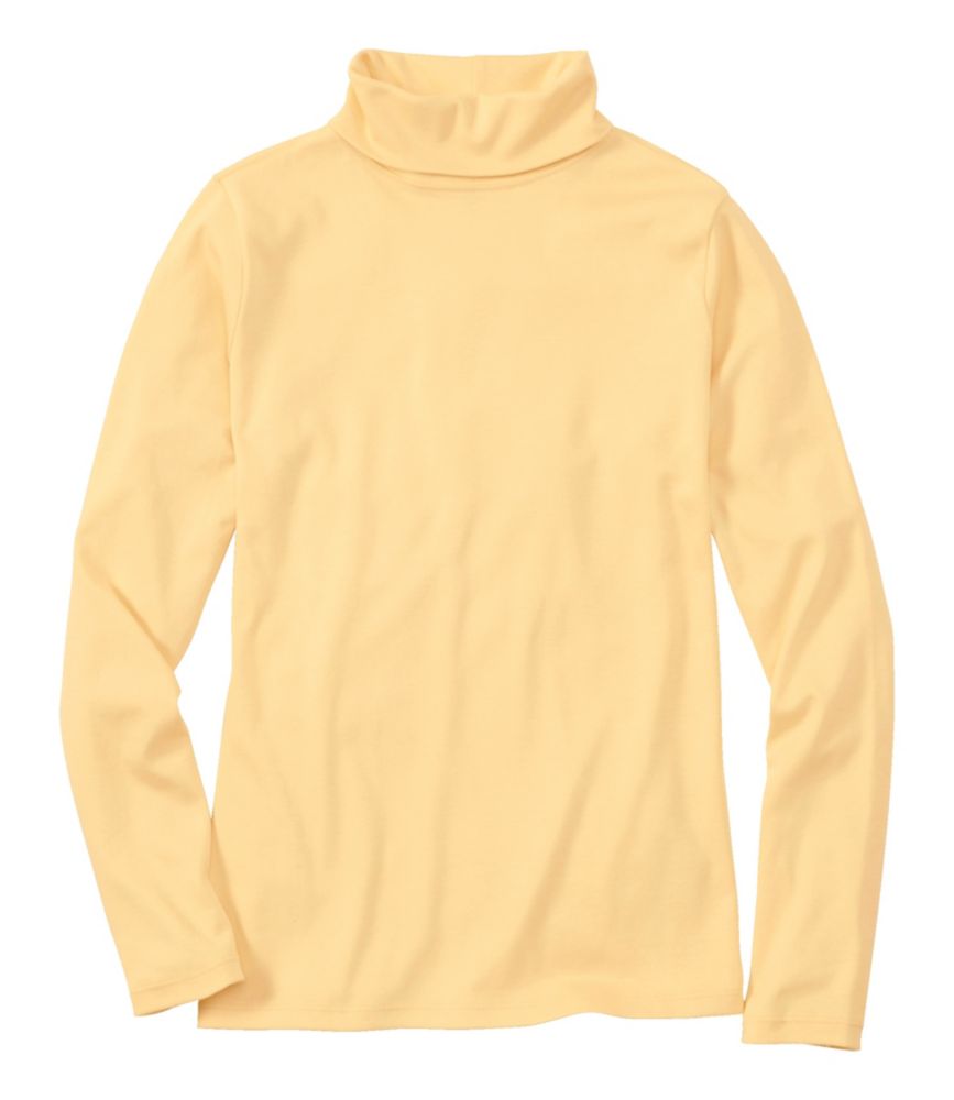 Women's Pima Cotton Turtleneck, Long-Sleeve - leoleo123123