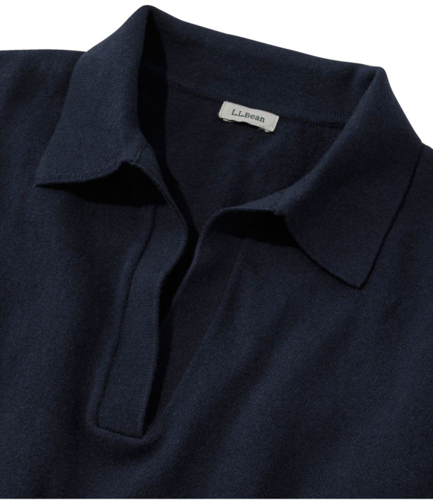 Women's Cotton/Cashmere Sweater, Polo - leoleo123123
