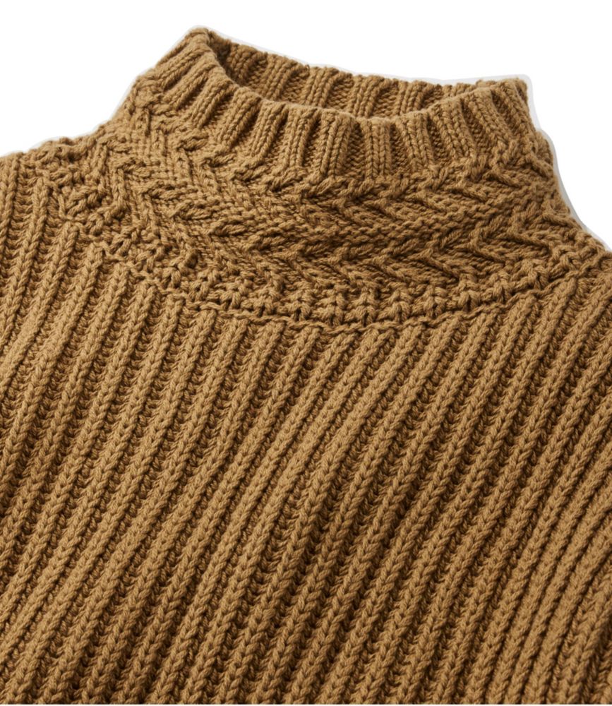 Women's Signature Original Cotton Ribbed Sweater, Mockneck - leoleo123123