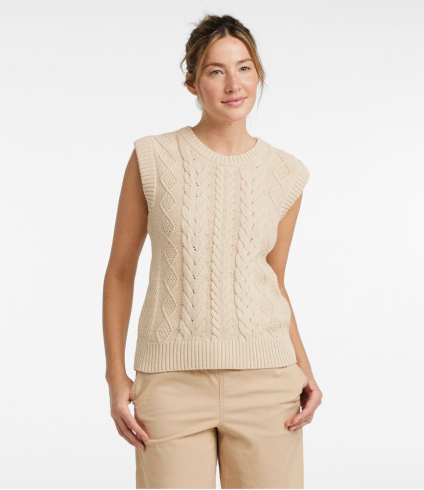 Women's Signature Classic Fisherman Sweater Vest - leoleo123123