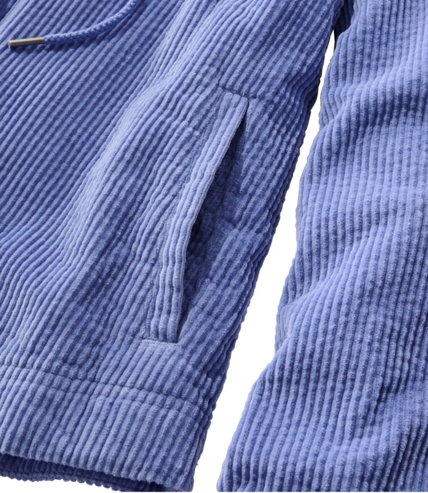 Women's Comfort Corduroy Relaxed Shirt, Zip Hoodie - leoleo123123